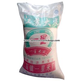 Cina Moisture Proof 50kg PP Woven Rice Sacks / Woven Polypropylene Packaging Bags pemasok