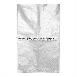 Cina Waterproof Aluminium Foil Pouches Industri / Silver Aluminium Foil Packaging Bags dengan Zipper pemasok