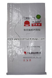 Cina White BOPP Laminated PP Woven Bags for 20kgs Resin Adhesive Packing pemasok