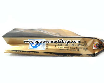 Cina Multi-warna Dicetak Emas Aluminium Foil Bags Kemasan Makanan Ziplock Sacks Reusable pemasok